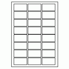 573 - Label Size 60mm x 32mm - 24 labels per sheet